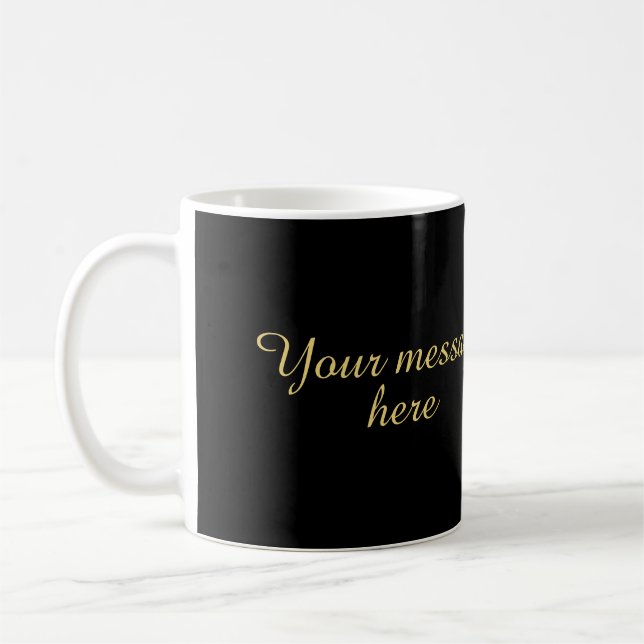 Mamma Gjord av Mirakler – Anpassat Meddelande Kaffemugg (Vänster)