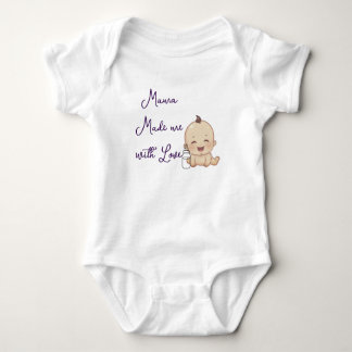 Mamma gjorde mig med kärlek Söt baby overall T Shirt