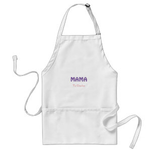 Mamma glad mors retro lila lägg till namn text vin förkläde