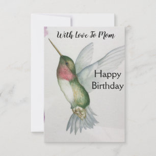 Mamma Glatta Hummingbird Grattis på födelsedagen-k