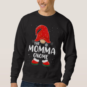 Mamma Gnome Buffalo-rutig Matchande Familj Jul Lång Ärmad Tröja