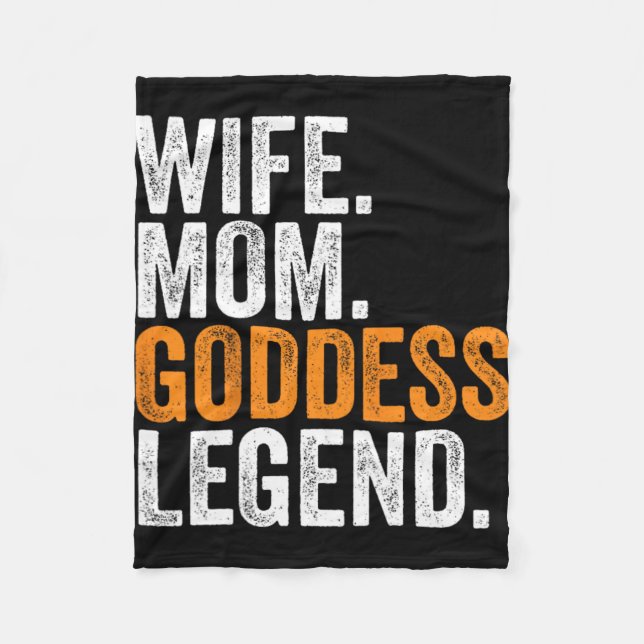 Mamma Goddess Legend Funny Occupation Office Fleecefilt (Framsidan)