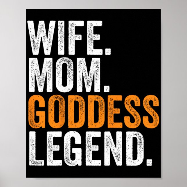 Mamma Goddess Legend Funny Occupation Office Poster (Framsidan)