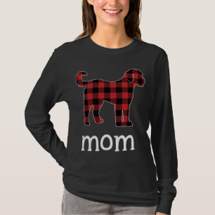 Mamma Goldendoodle Red Plade Julmatchning Fami T Shirt