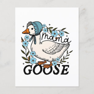 Mamma Goose Fånig Goose Mors dag Flygblad