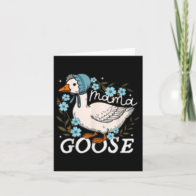 Mamma Goose Mamma Joke Funny Mamma Fånig Mors dag Kort (Framsida)