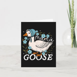 Mamma Goose Mamma Joke Funny Mamma Fånig Mors dag Kort