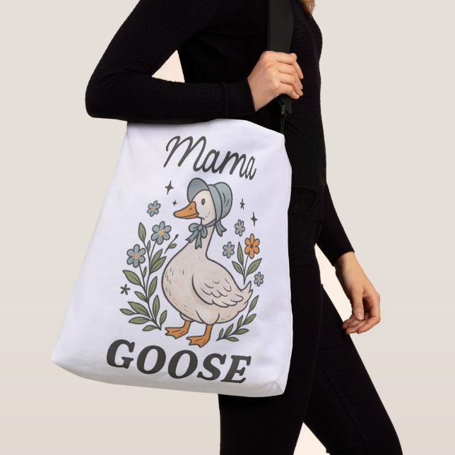 Mamma Goose Mors dag Gift 💖 Axelväska (Närbild)