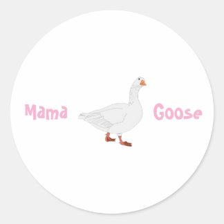 Mamma Goose Stickers - Mors dag Gift Runt Klistermärke