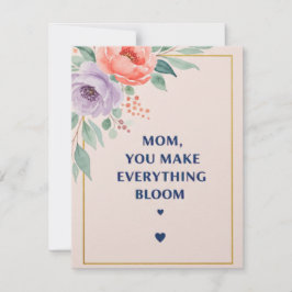 Mamma gör allt till blogg anteckningskort