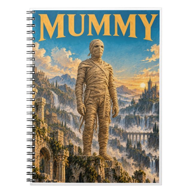 Mamma, gotisk fantasymonster anteckningsbok (Framsidan)