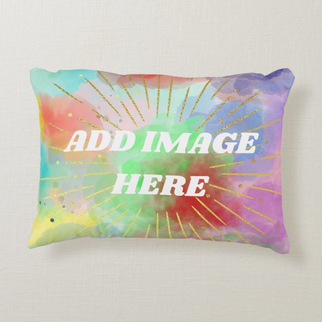 Mamma Grandma Colorful Coola Summer Clouds Waterco Prydnadskudde (Baksidan)