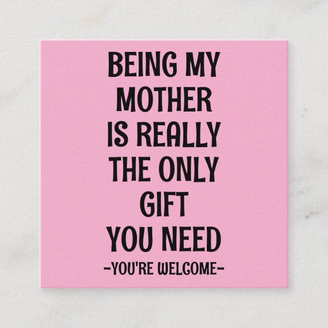 Mamma & Grandma, Sweet Mors dag Card Gift Idea Tilläggskort (Framsida)
