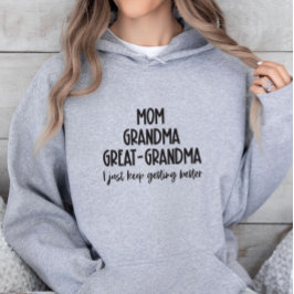 Mamma Grandma Underbar-Grandma Hoodie T Shirt