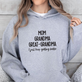 Mamma Grandma Underbar-Grandma Hoodie T Shirt