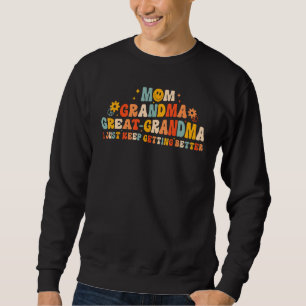 Mamma Grandma Underbar Grandma I Behålla att bli b Lång Ärmad Tröja