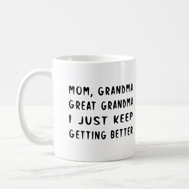 Mamma Grandma Underbar Grandma Kaffemugg (Vänster)