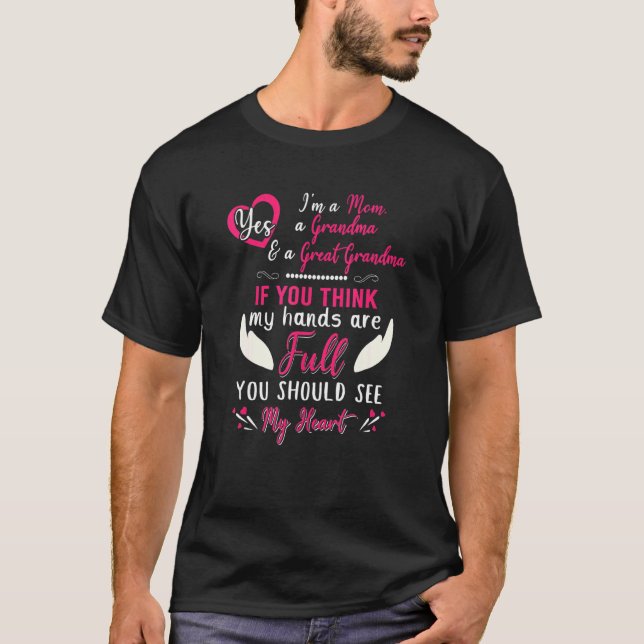 Mamma Grandma Underbar Grandma Mamma Nana Du bör s T Shirt (Framsida)