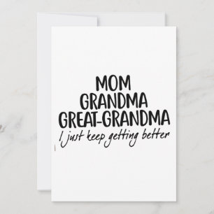Mamma Grandma Underbar-Grandma Mors dag Inbjudningar