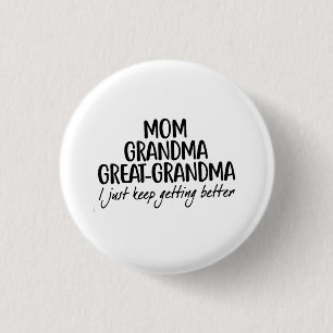 Mamma Grandma Underbar-Grandma Mors dag Knapp