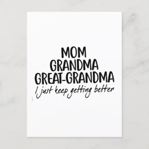 Mamma Grandma Underbar-Grandma Mors dag Vykort