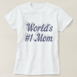 Mamma grått text T-Shirt