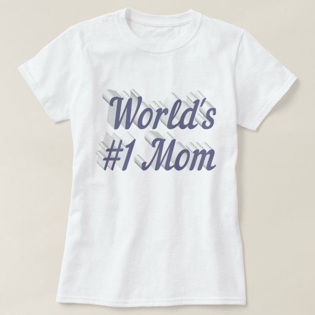 Mamma grått text T-Shirt (Design framsida)