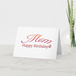 Mamma, Grattis på födelsedagen Kort