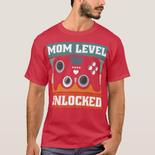 Mamma Gravid-meddelande Cute Funny Mamma-nivå Un T Shirt