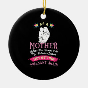 Mamma - Graviditet och amning Julgransprydnad Keramik
