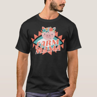 Mamma, Grisar Smågrisar, Land-djur, Mamma Mo T Shirt