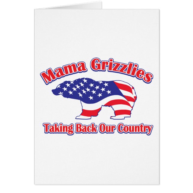 Mamma Grizzlies Hälsningskort (Framsidan)