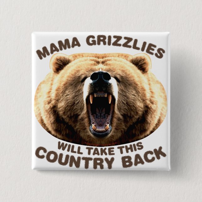Mamma Grizzlies Knapp (Framsida)