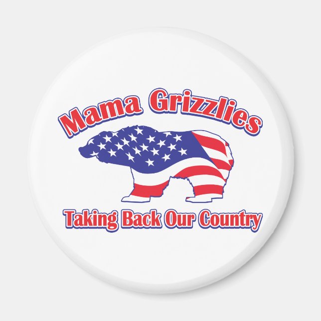 Mamma Grizzlies Magnet (Framsidan)