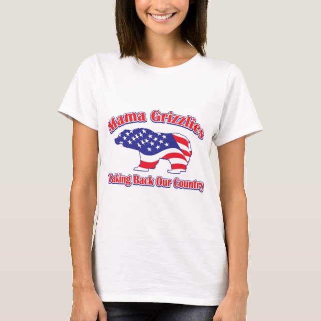 Mamma-Grizzlies Tee Shirt (Framsida)