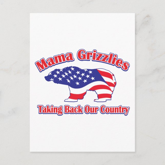 Mamma Grizzlies Vykort (Framsida)