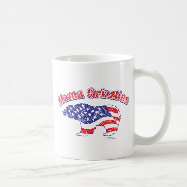 Mamma-Grizzly-Distress Kaffemugg (Höger)