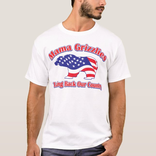 Mamma-Grizzly T Shirt (Framsida)
