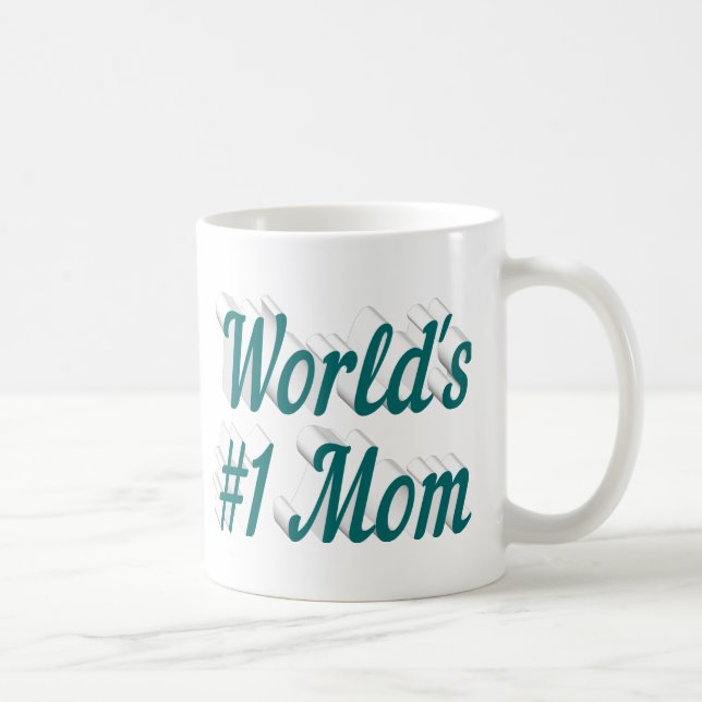 Mamma Grönt, halv text Mors dag Kaffemugg (Höger)