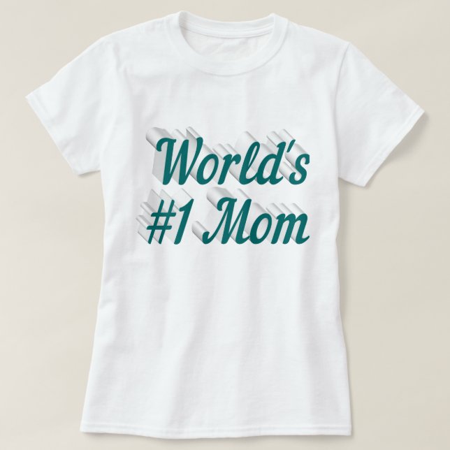 Mamma grönt text T-Shirt (Design framsida)