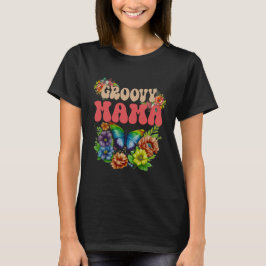 Mamma Groovy Blommigt T Shirt