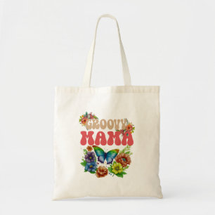 Mamma Groovy Blommigt Tygkasse