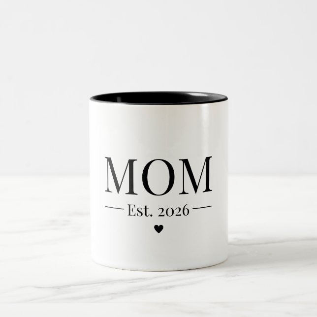 Mamma Grundad 2026 Två-Tonad Mugg (Center)