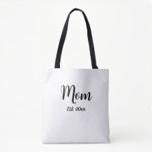 Mamma Grundad År Ny Mamma Present Tote