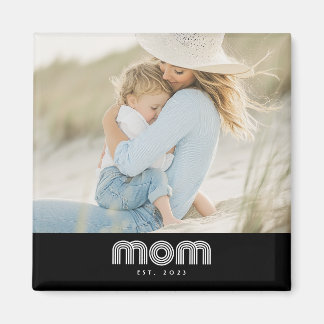 Mamma Grundad Foto Mors Dag Magnet