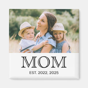 Mamma Grundad Foto Mors Dag Magnet