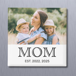 Mamma Grundad Foto Mors Dag Magnet