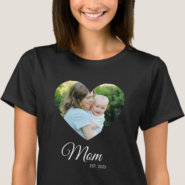 *Mamma Grundad Foto Mors Dagars Present T-Shirt (Skapare uppladdad)