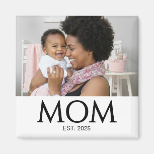 Mamma Grundad Foto Present Magnet