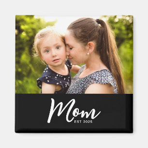Mamma Grundad Foto Present Magnet